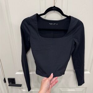 A&F Black Long Sleeve Top